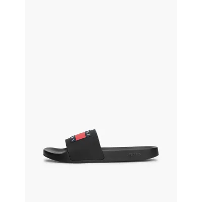 Claquettes Tommy Jeans Essential Pool Slides noires - EM0EM01191-BDS