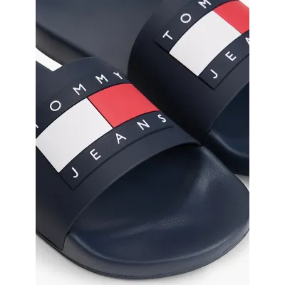 Claquettes Tommy Jeans Essential Pool Slides bleu marine - EM0EM01191-C1G