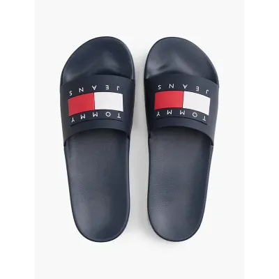 Claquettes Tommy Jeans Essential Pool Slides bleu marine - EM0EM01191-C1G