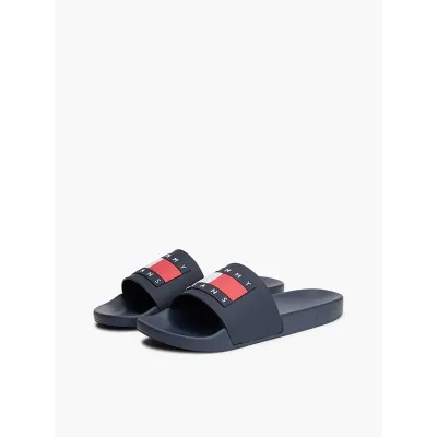 Claquettes Tommy Jeans Essential Pool Slides bleu marine - EM0EM01191-C1G
