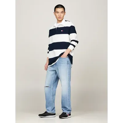 Baskets Tommy Jeans Runner Casual Essential noires pour homme - EM0EM01351-BDS