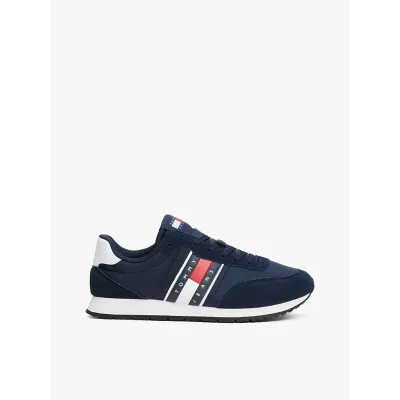 Baskets Tommy Jeans Runner Casual Essential bleu marine pour homme - EM0EM01351-C1G