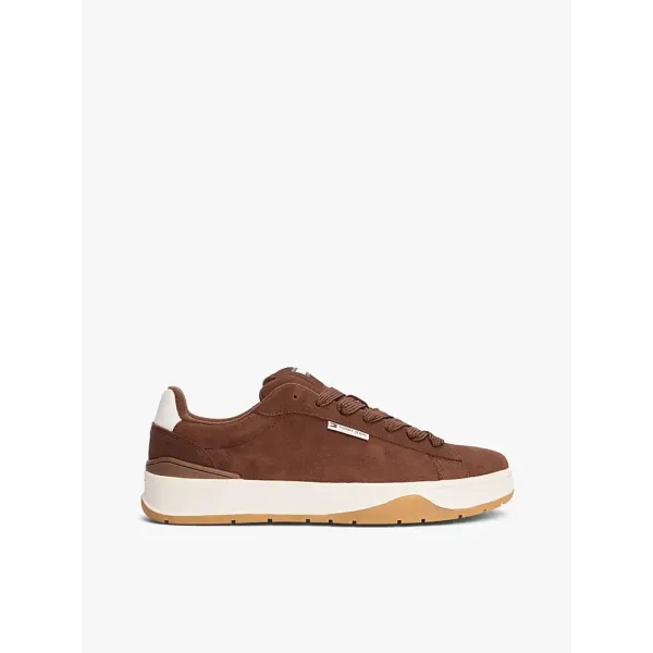 SUEDE TEXTURED MIDSOLE TRAINERS