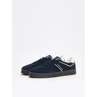 Baskets Tommy Jeans The Greenwich Suede bleu marine pour homme - EM0EM01516-C1G