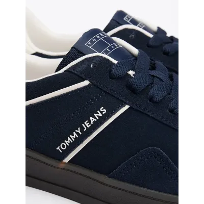 Baskets Tommy Jeans The Greenwich Suede bleu marine pour homme - EM0EM01516-C1G