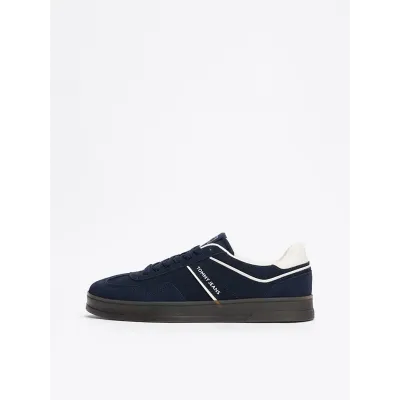 Baskets Tommy Jeans The Greenwich Suede bleu marine pour homme - EM0EM01516-C1G