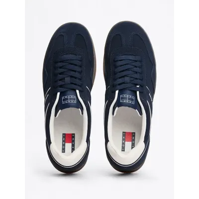 Baskets Tommy Jeans The Greenwich Suede bleu marine pour homme - EM0EM01516-C1G