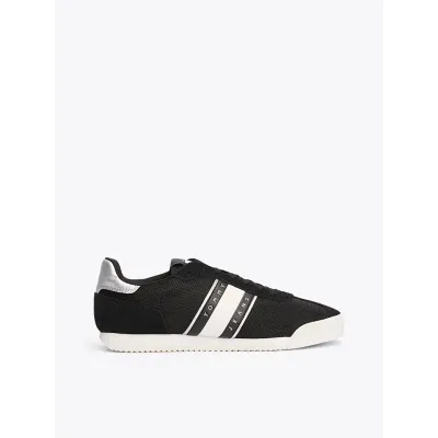Baskets Tommy Jeans Low Profile Runner noires pour femme - EN0EN02706-BDS