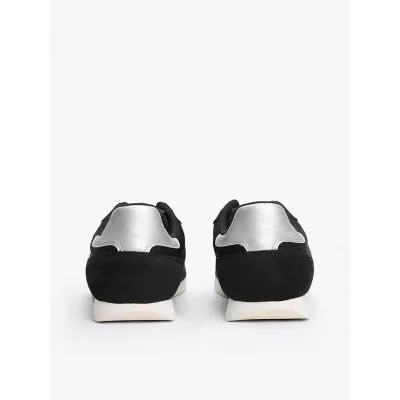 Baskets Tommy Jeans Low Profile Runner noires pour femme - EN0EN02706-BDS