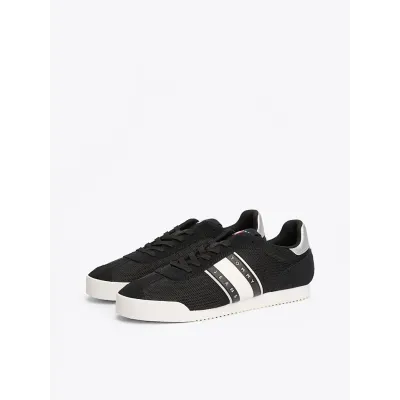 Baskets Tommy Jeans Low Profile Runner noires pour femme - EN0EN02706-BDS