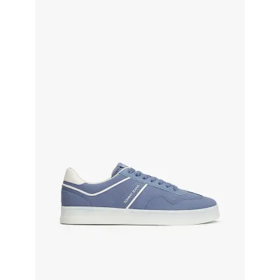 Baskets Tommy Jeans The Greenwich Suede Mixed Texture bleu pour homme - EM0EM01586-PO6
