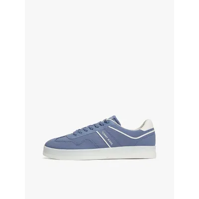Baskets Tommy Jeans The Greenwich Suede Mixed Texture bleu pour homme - EM0EM01586-PO6