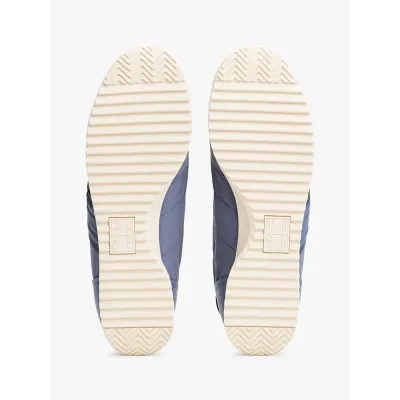 Baskets Tommy Jeans Runner Cleated Mixed Texture bleues pour homme - EM0EM01598-PO6