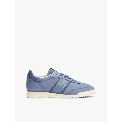 Baskets Tommy Jeans Runner Cleated Mixed Texture bleues pour homme - EM0EM01598-PO6