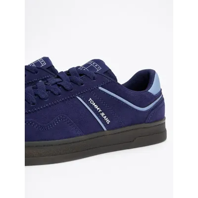 Baskets Tommy Jeans The Greenwich Suede bleu violet pour femme - EN0EN02696-DY4