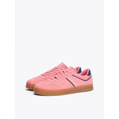 Baskets Tommy Jeans The Greenwich Suede roses pour femme - EN0EN02696-TIG