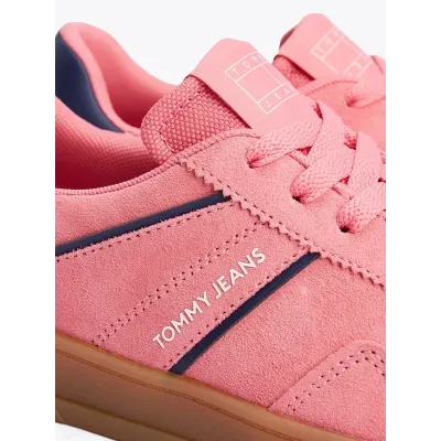 Baskets Tommy Jeans The Greenwich Suede roses pour femme - EN0EN02696-TIG