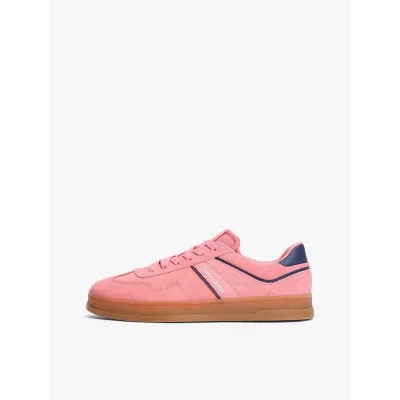 Baskets Tommy Jeans The Greenwich Suede roses pour femme - EN0EN02696-TIG