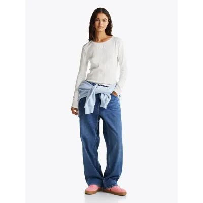 Baskets Tommy Jeans The Greenwich Suede roses pour femme - EN0EN02696-TIG