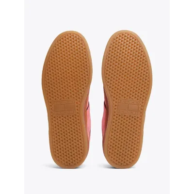 Baskets Tommy Jeans The Greenwich Suede roses pour femme - EN0EN02696-TIG