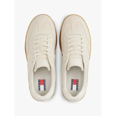 Baskets Tommy Jeans The Greenwich Textile beiges pour femme - EN0EN02805-ACG