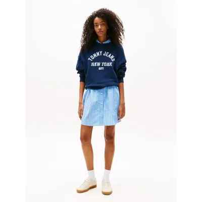 Baskets Tommy Jeans The Greenwich Textile beiges pour femme - EN0EN02805-ACG