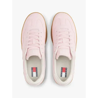 Baskets Tommy Jeans The Greenwich Textile rose pâle pour femme - EN0EN02805-TH2
