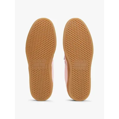 Baskets Tommy Jeans The Greenwich Textile rose pâle pour femme - EN0EN02805-TH2
