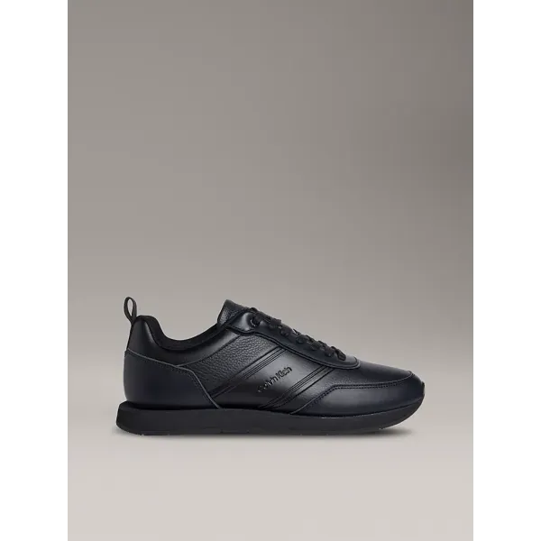 LEATHER LOW PROFILE TRAINERS