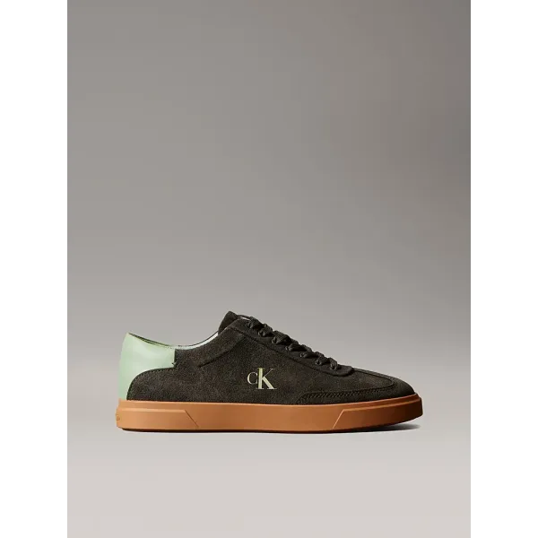 SUEDE SIGNATURE LOGO TRAINERS