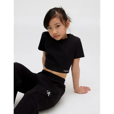 Top Calvin Klein Punto Logo noir pour fille - IG0IG02977-BEH