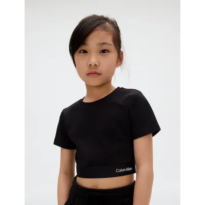 Top Calvin Klein Punto Logo noir pour fille - IG0IG02977-BEH