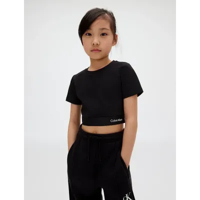 Top Calvin Klein Punto Logo noir pour fille - IG0IG02977-BEH