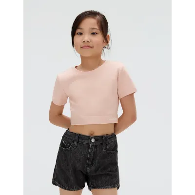 Top Calvin Klein Punto Logo rose pâle pour fille - IG0IG02977-TGI