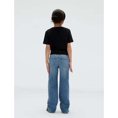 T-shirt Calvin Klein Pearl Signature NYC noir pour fille - IG0IG02991-BEH