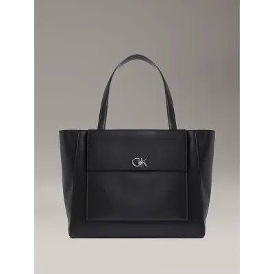 Sac à main Calvin Klein Re-Lock Medium Shoulder Bag noir pour femme - LV04F3223G-UB1