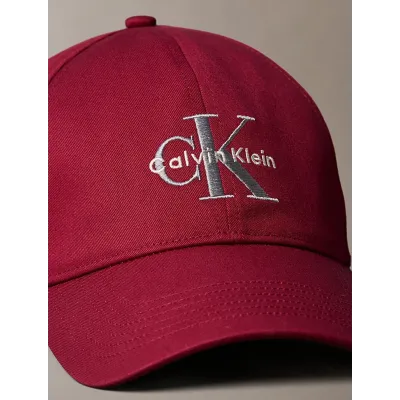 Casquette Calvin Klein Twill Logo bordeaux pour homme - LV04G5004G-VLP