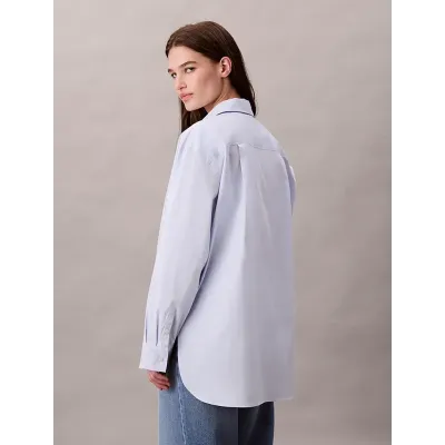 Chemise Calvin Klein Relaxed en popeline bleu clair pour femme, référence LV047C143G-AY9
