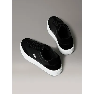 Baskets Calvin Klein Classic Cupsole Lace-Up noires pour homme, référence YM0YM01429-0GM