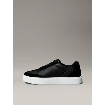 Baskets Calvin Klein Classic Cupsole Lace-Up noires pour homme, référence YM0YM01429-0GM