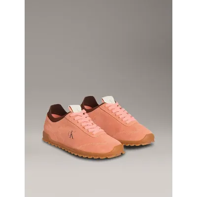 Baskets Calvin Klein Low Profile Runner roses pour femme, référence YW0YW01898-0JG