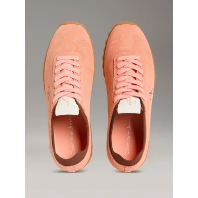 Baskets Calvin Klein Low Profile Runner roses pour femme, référence YW0YW01898-0JG