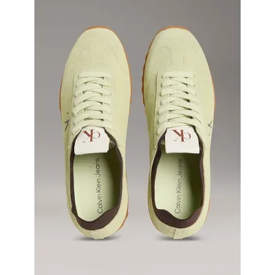 Baskets Calvin Klein Low Profile Runner vert pastel pour femme, référence YW0YW01898-02Q