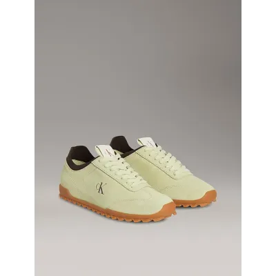 Baskets Calvin Klein Low Profile Runner vert pastel pour femme, référence YW0YW01898-02Q