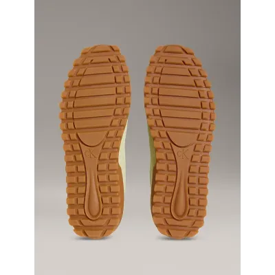 Baskets Calvin Klein Low Profile Runner vert pastel pour femme, référence YW0YW01898-02Q