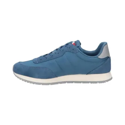 Baskets homme Tommy Jeans Runner Casual Essential Sneakers Bleu EM0EM01351-DA1