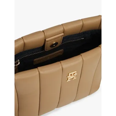 Sac bandoulière Tommy Hilfiger TH Grace Mini beige pour femme, référence AW0AW17690-RBC
