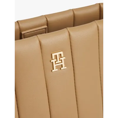 Sac bandoulière Tommy Hilfiger TH Grace Mini beige pour femme, référence AW0AW17690-RBC