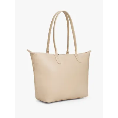 Sac cabas Tommy Hilfiger Popette Soft Tote Corp beige pour femme, référence AW0AW17999-0F4