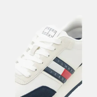 Baskets homme Tommy Jeans Retro Runner Multicolore EM0EM01502-0G1 en cuir, textile et synthétique.